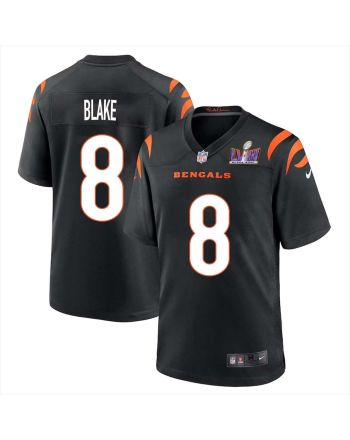 Jeff Blake 8 Cincinnati Bengals Super Bowl LVIII Men Home Limited Jersey - Black