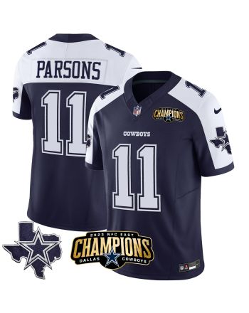 Micah Parsons 11 Dallas Cowboys 2023 NFC East Champions Patch Alternate Game Men Jersey - Navy