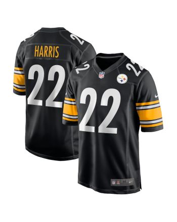 Najee Harris 22 Pittsburgh Steelers YOUTH Game Jersey - Black