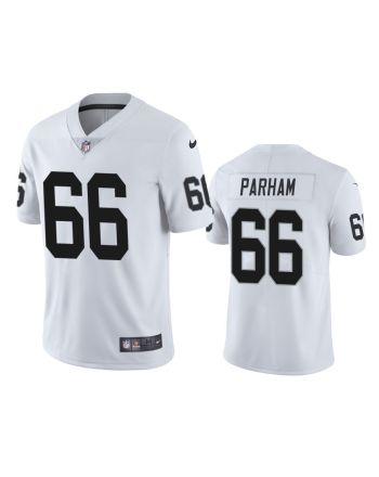 Las Vegas Raiders Dylan Parham 66 White Vapor Limited Jersey