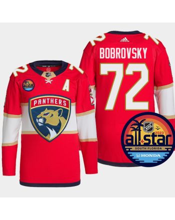 Sergei Bobrovsky 72 Florida Panthers Red Jersey 2023 NHL All-Star