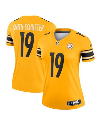 JuJu Smith-Schuster 19 Pittsburgh Steelers Women's Inverted Legend Jersey - Gold