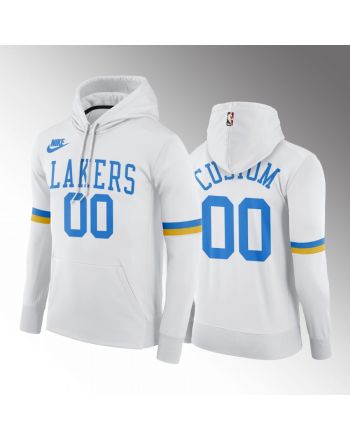 Los Angeles Lakers Custom 00 2022-23 MPLS Classic Hoodie White Pullover