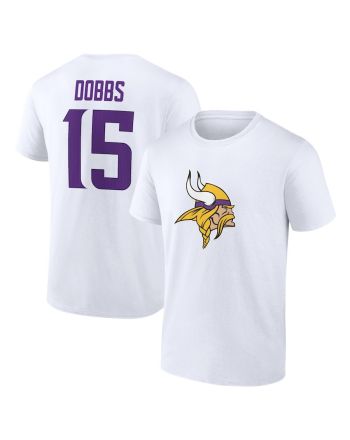 Joshua Dobbs 15 Minnesota Vikings Unisex T-Shirt - White