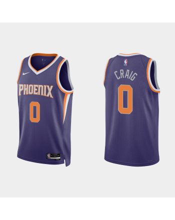 Phoenix Suns 0 Torrey Craig 2022-23 Icon Edition Purple Men Jersey