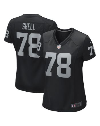 Art Shell 78 Las Vegas Raiders Women Game Retired Jersey - Black