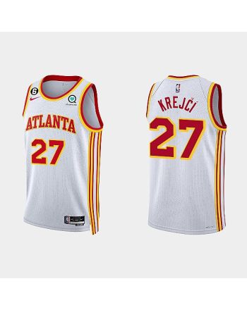 Atlanta Hawks Vit Krejci 27 2022-23 Association Edition White Men Jersey Swingman