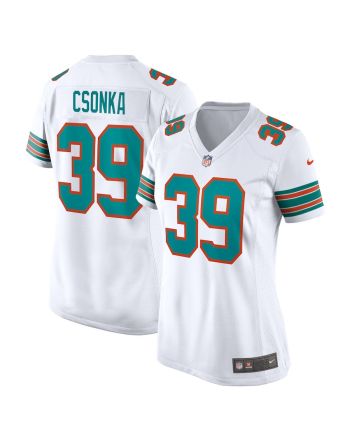 Larry Csonka 39 Miami Dolphins Women's Retired Player Jersey - White