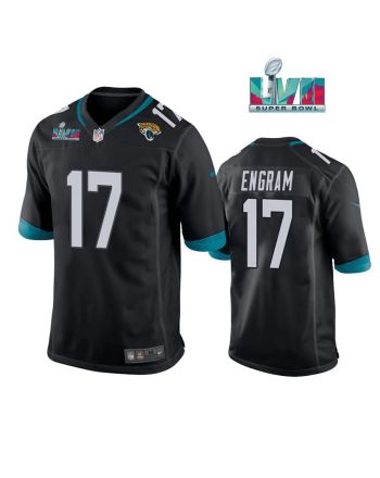 Evan Engram 17 Jacksonville Jaguars Super Bowl LVII Super Bowl LVII Men Game Jersey- Black