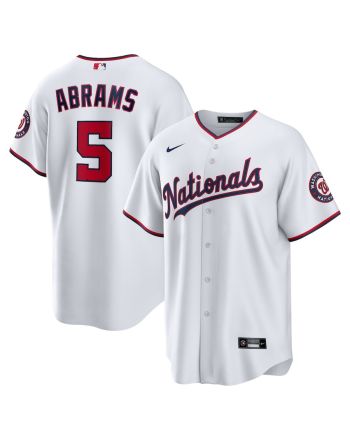 CJ Abrams 5 Washington Nationals Home Men Jersey - White