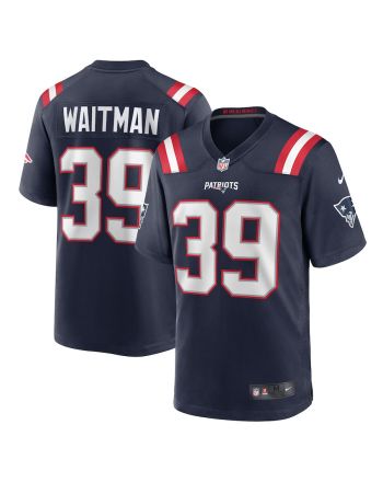 Corliss Waitman 39 New England Patriots Men Team Game Jersey - Navy