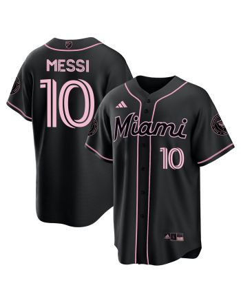 Lionel Messi Inter Miami Baseball Cool Base Jersey - Stitched Men Jersey - Pink/ Black