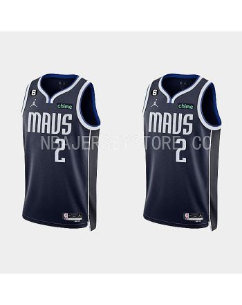 Dallas Mavericks 2 Facundo Campazzo 2022-23 Statement Edition Black Men Jersey