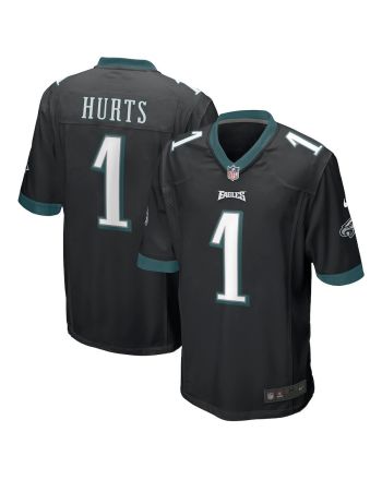 Jalen Hurts 1 Philadelphia Eagles Men Game Jersey - Black