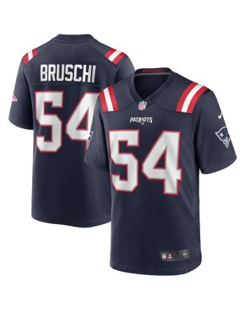 Tedy Bruschi 54 New England Patriots Men Game Retired Jersey - Navy