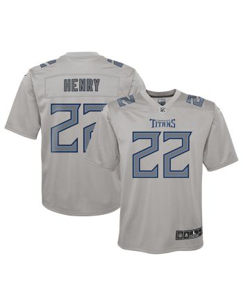 Derrick Henry 22 Tennessee Titans Youth Atmosphere Game Jersey - Gray