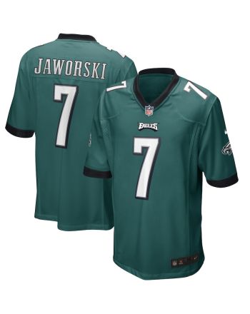 Ron Jaworski 7 Philadelphia Eagles Men Game Retired Jersey - Midnight Green