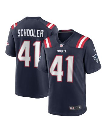 Brenden Schooler New England Patriots Game Player Jersey - Navy