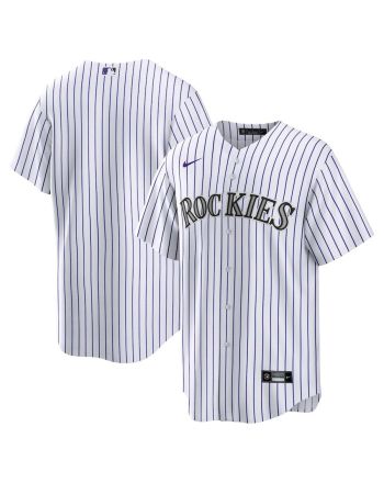 Colorado Rockies Home Team Men Jersey - White