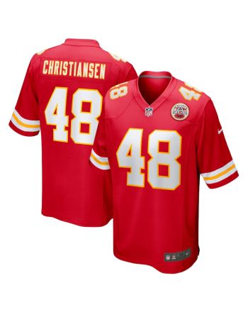 Cole Christiansen Kansas City Chiefs Game Player Jersey - Red