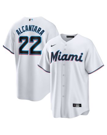 Sandy Alcantara 22 Miami Marlins Men Jersey - White