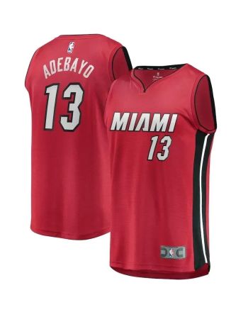 Bam Adebayo Miami Heat Fast Break Player Jersey - Statement Edition - Red