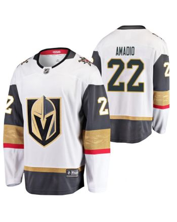 Men Vegas Golden Knights Michael Amadio 22 2023 Away Player White Jersey Jersey