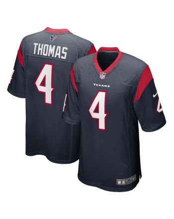 Tavierre Thomas 4 Houston Texans Men's Team Game Jersey - Navy