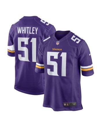 Benton Whitley 51 Minnesota Vikings Home Game Player Jersey - Purple