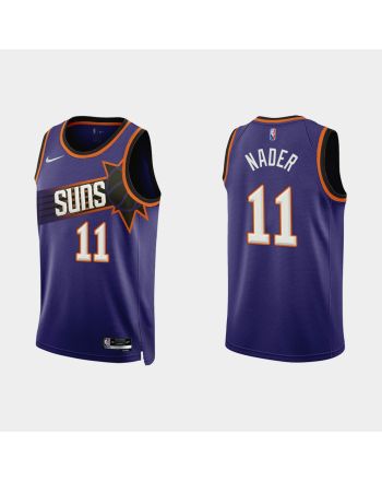 Phoenix Suns 11 Abdel Nader 2022-23 Icon Edition Purple Men Jersey