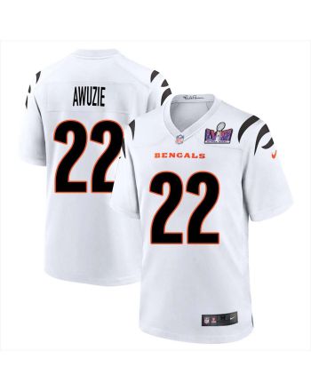 Chidobe Awuzie 22 Cincinnati Bengals Super Bowl LVIII Men Away Limited Jersey - White