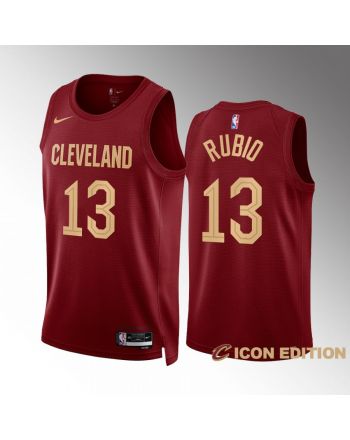 Cleveland Cavaliers Icon Edition Ricky Rubio 13 Wine Jersey 2022-23 Swingman