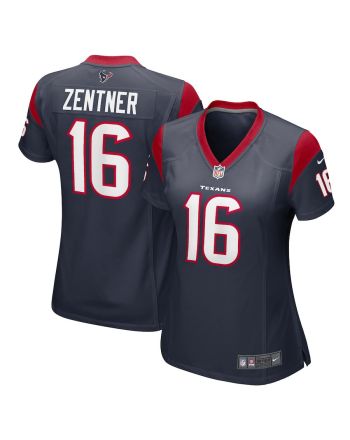 Ty Zentner 16 Houston Texans Women Team Game Jersey - Navy