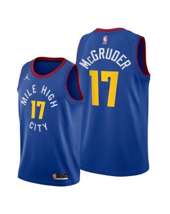 Rodney McGruder 17 Denver Nuggets 2022 Statement Edition Blue Jersey - Men Jersey