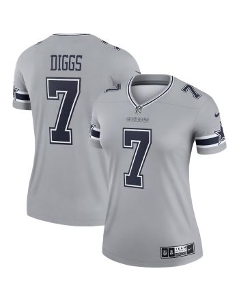 Trevon Diggs 7 Dallas Cowboys Women's Inverted Legend Jersey - Silver