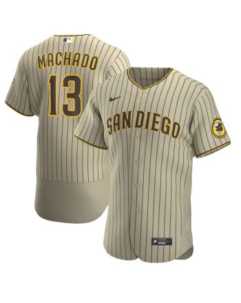 Manny Machado 13 San Diego Padres Alternate Player Elite Jersey - Tan/Brown