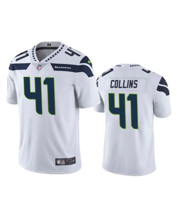 Seattle Seahawks Alex Collins 41 White Vapor Limited Jersey