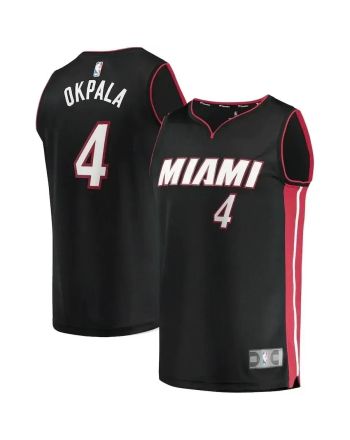 Kz Okpala Miami Heat Fast Break Jersey Black - Icon Edition