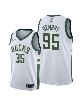 DeAndre' Bembry Milwaukee Bucks 2022 Association Edition Jersey - White - Men Jersey