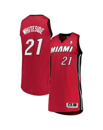 Hassan Whiteside Miami Heat Finished Jersey - Red