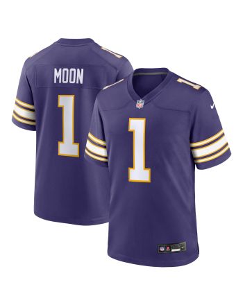 Warren Moon 1 Minnesota Vikings Classic Retired Game Men Jersey - Purple