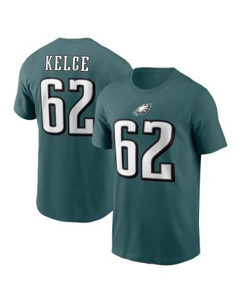 Jason Kelce Philadelphia Eagles Player Name & Number T-Shirt - Midnight Green