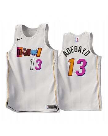 Miami Heat Bam Adebayo 2022-23 City Edition White 13 Jersey - Men Jersey