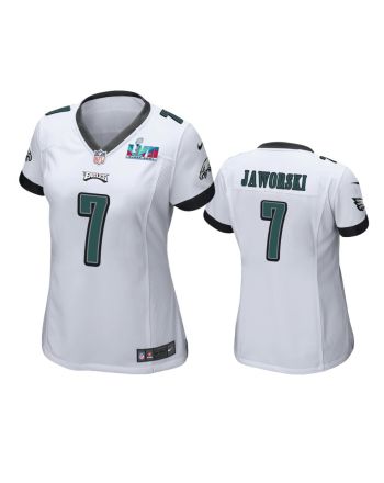 Ron Jaworski 7 Philadelphia Eagles Super Bowl LVII White Game Jersey - Women