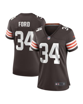 Jerome Ford 34 Cleveland Browns Game Women Jersey - Brown