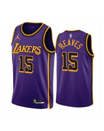 Austin Reaves 2022-23 Los Angeles Lakers Purple 15 Statement Edition Jersey - Men Jersey