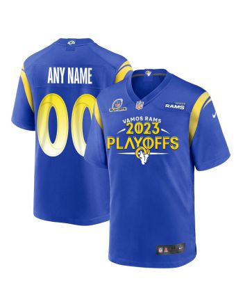 Los Angeles Rams Vamos Rams 2023 Playoffs Game Men Custom Jersey - Royal