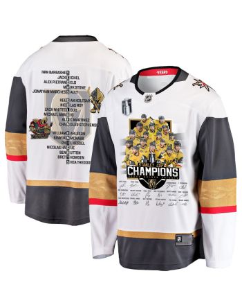 Vegas Golden Knights Celebrating Vegas' Championship 2023 Stanley Cup Men Jersey - White