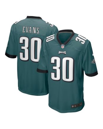 Justin Evans 30 Philadelphia Eagles Alternate Game Men Jersey - Kelly Green