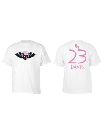 Anthony Davis 23 New Orleans Pelicans Pig Print T-Shirt - White